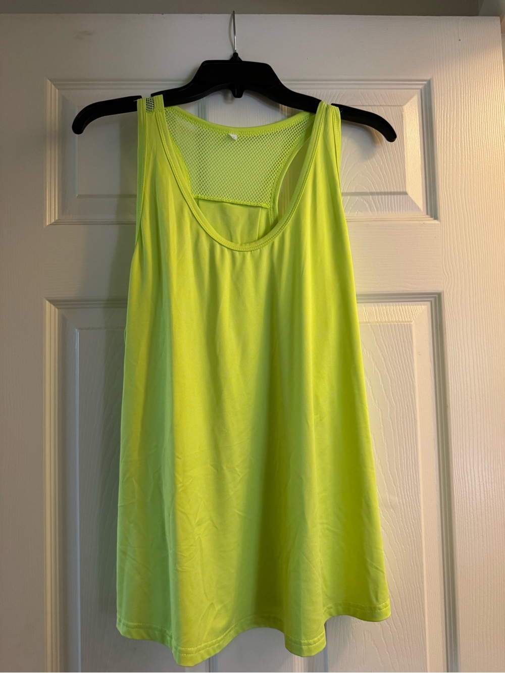 Women’s Neon Yellow Tank Top - Lightweight Racerback